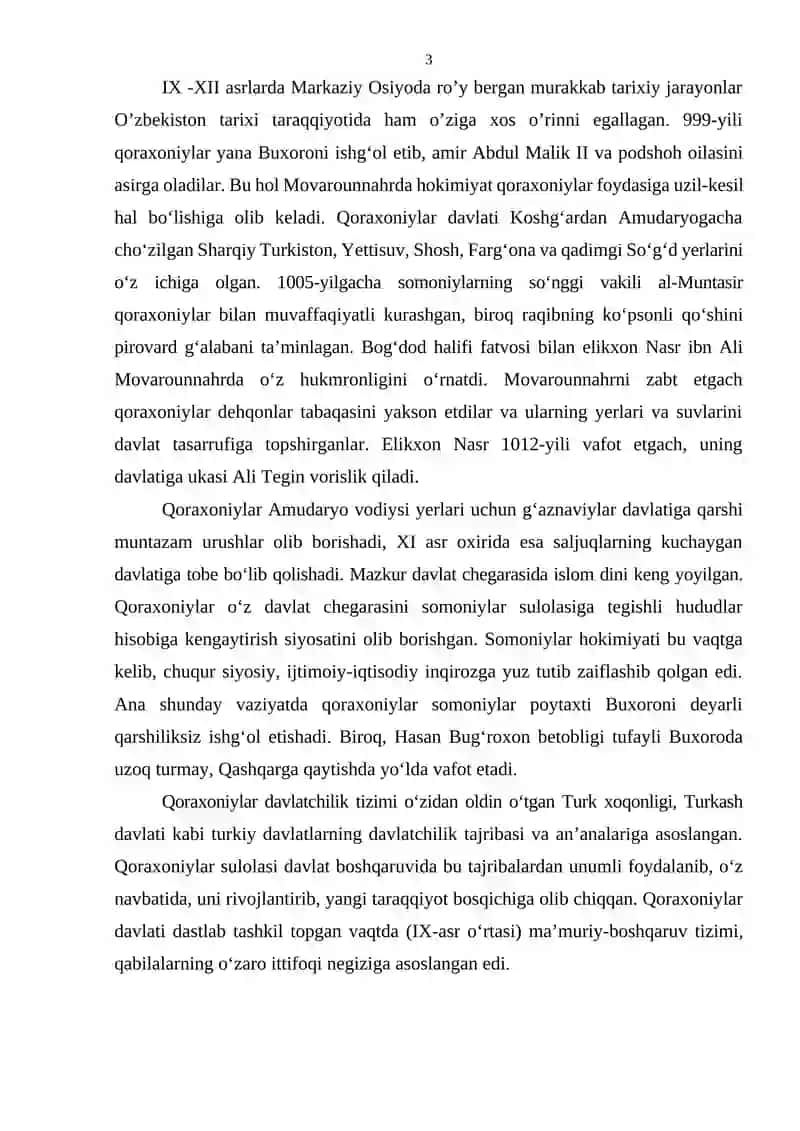 Qoraxoniylar Davlati Tashkil Topishi va Boshqarilishi 3