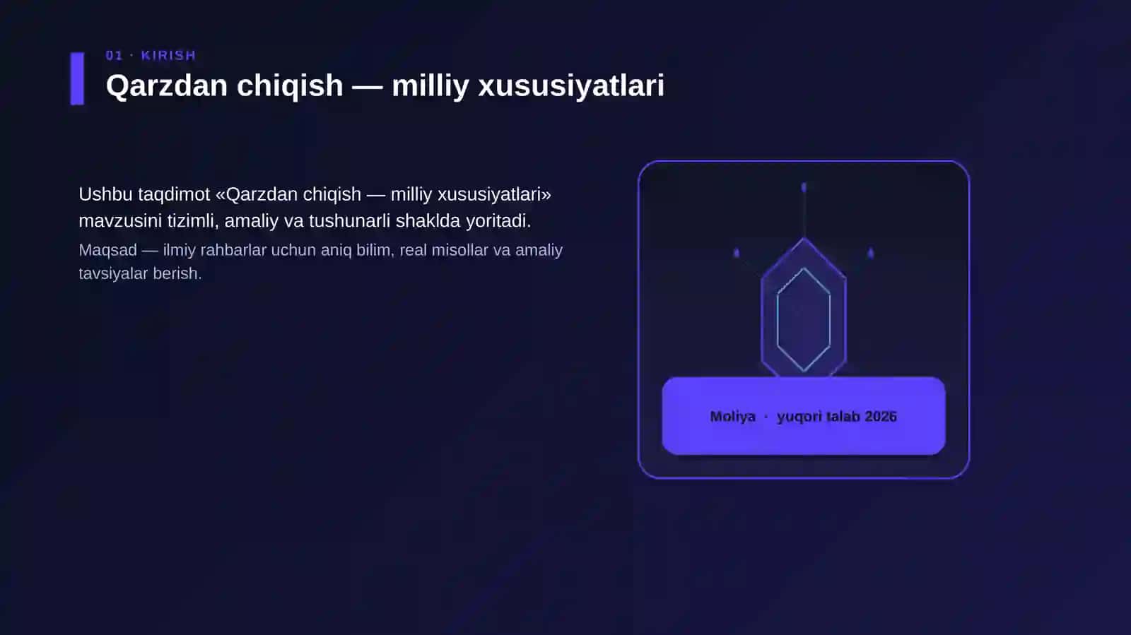 Qarzdan chiqish — milliy xususiyatlari 3