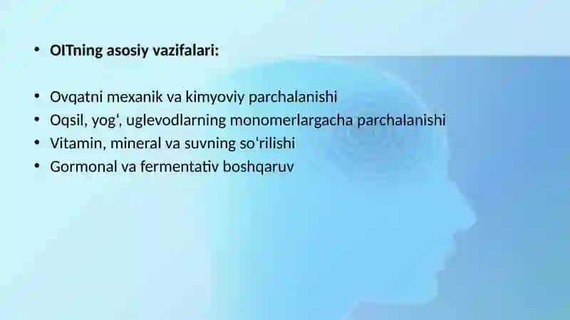 Oshqozon ichak mustaqil talim 3