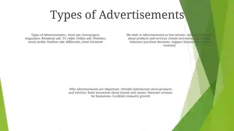 Advertisements. Types Of Advertisements. 3