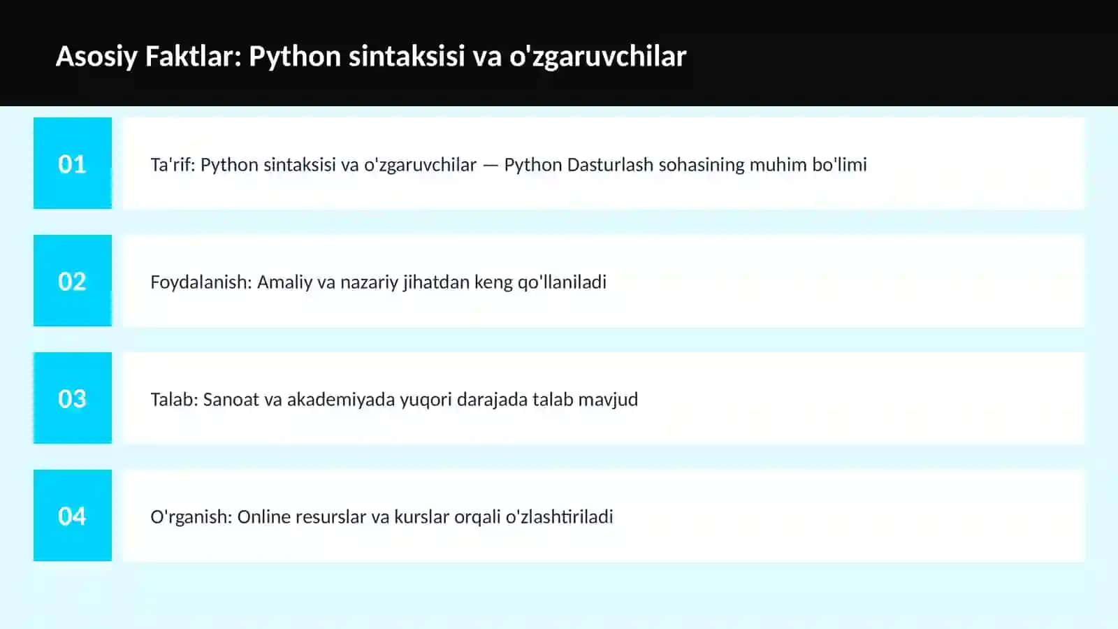 DASTURLASH | PYTHON DASTURLASH 3
