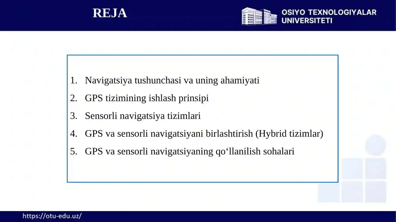 GPS VA SENSORLI NAVIGATSIYA 3