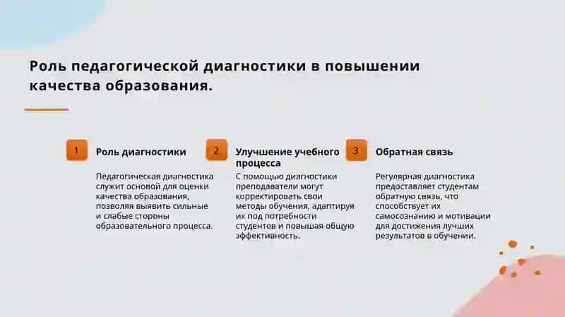 Содержание и значение педагогической диагностики 3