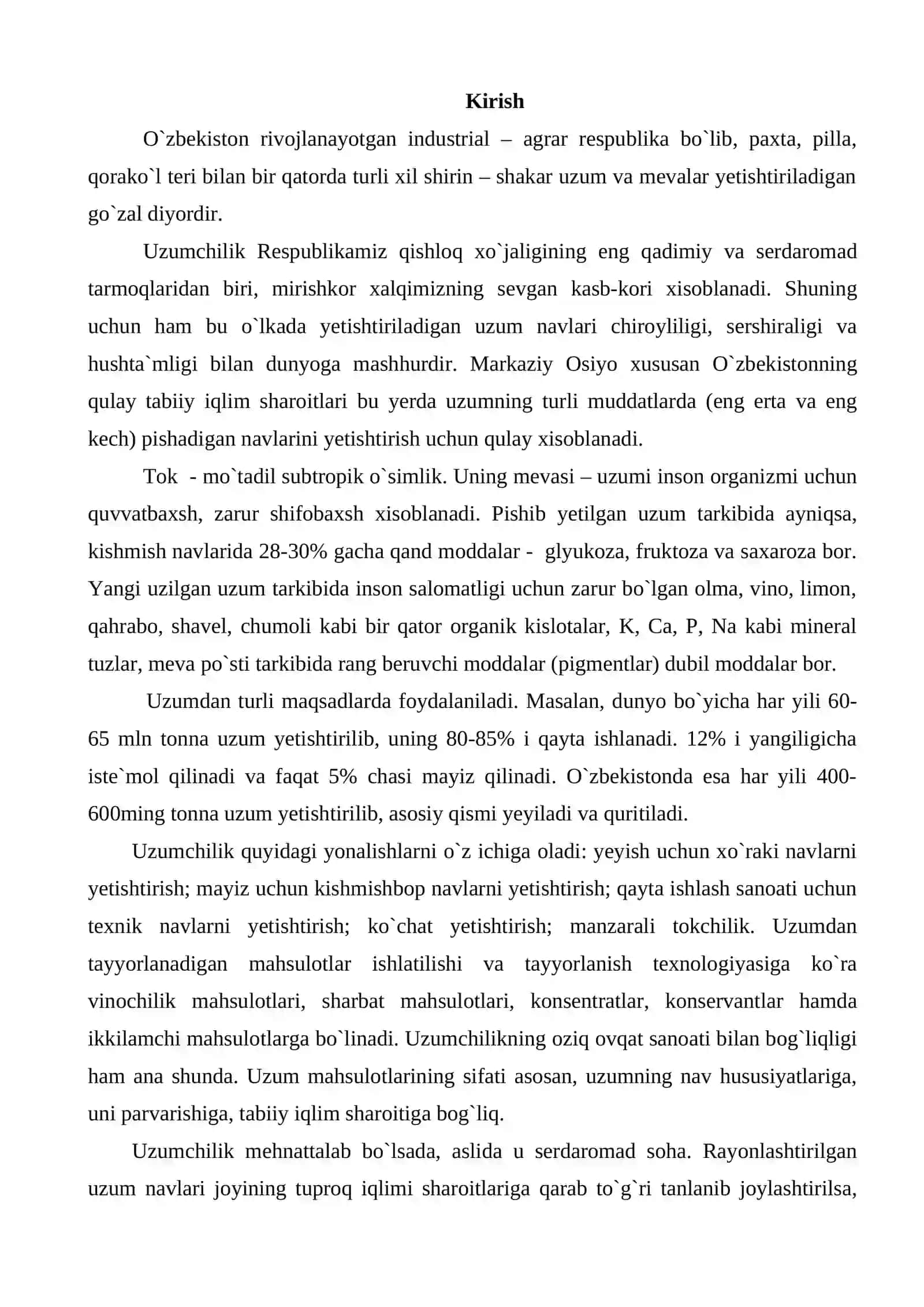 Kishmish Botir va Toyfi uzum navlarini yetishtirish texnologiya. 3
