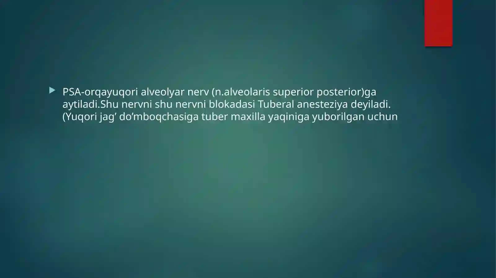 Tuberal anesteziya 3