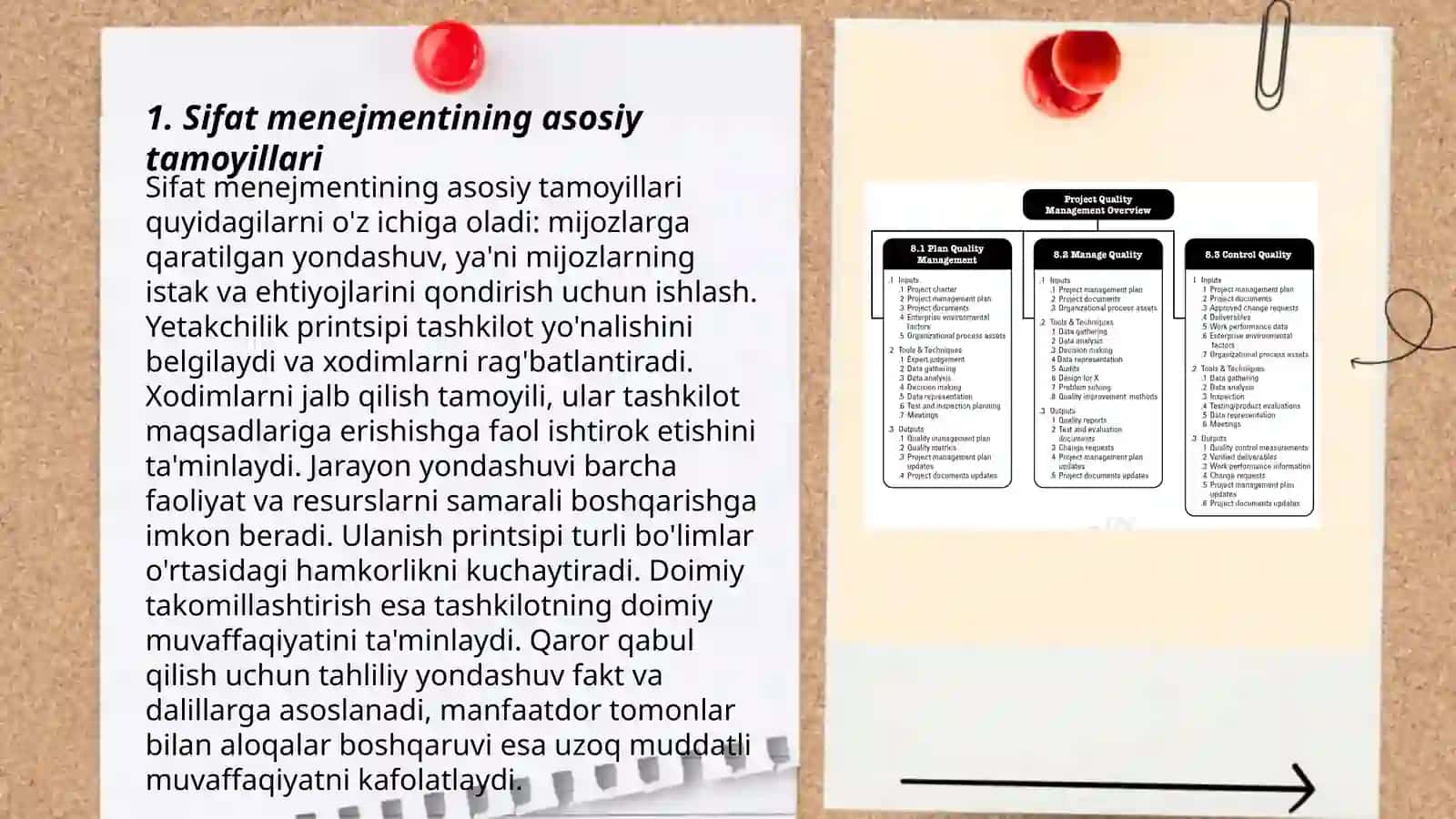 Loyihaning sifat menejmenti 3