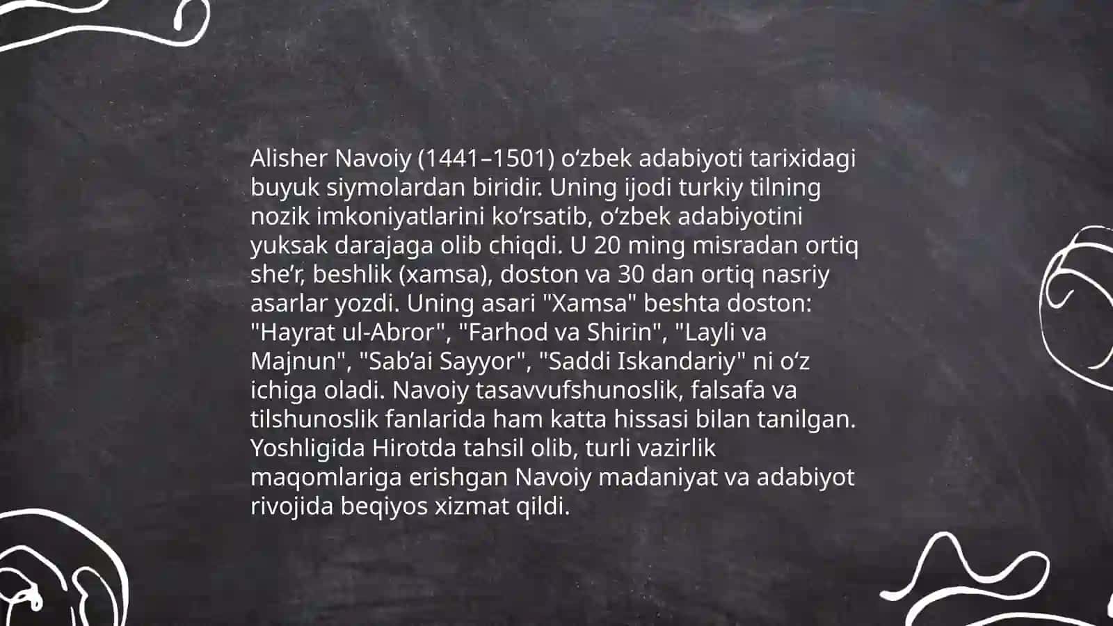 Alisher Navoiy ijodi 3