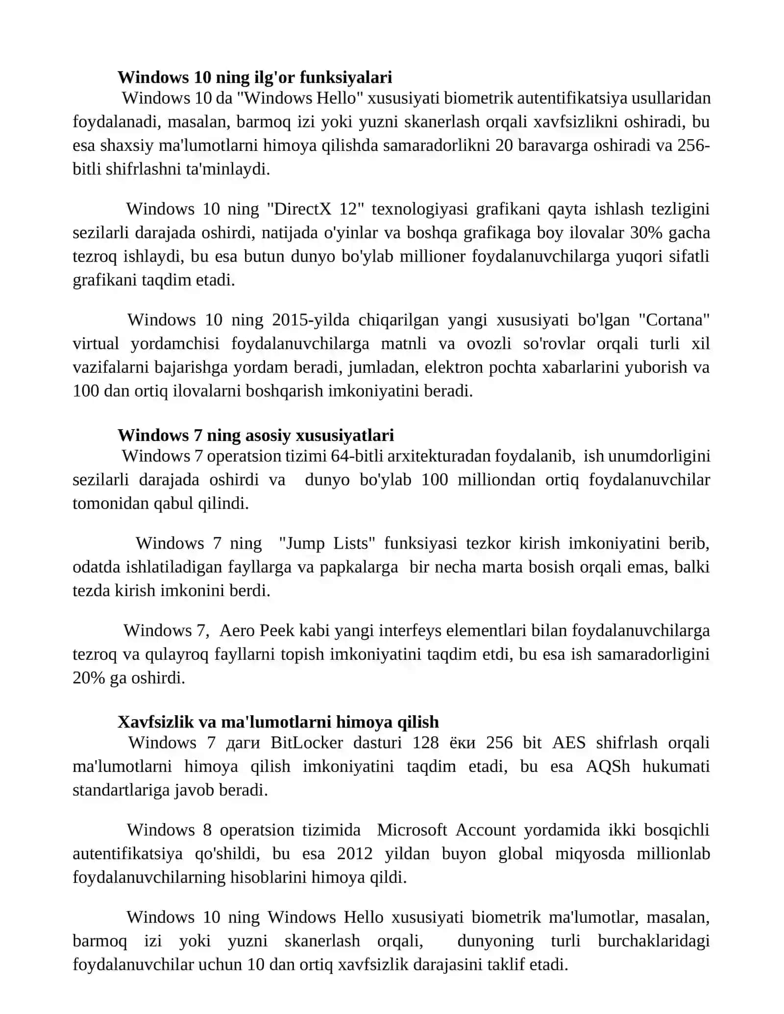 MS Windows 7,8,10 operatsion tizimlari 3