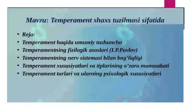 TEMPERAMENT 3