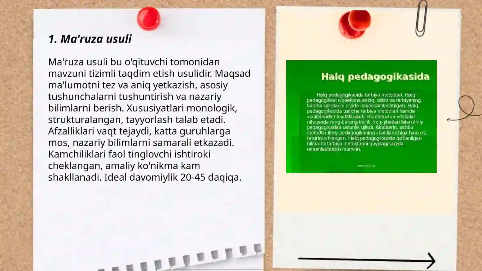 Tarbiya jarayonining metodlari va shakllari 3