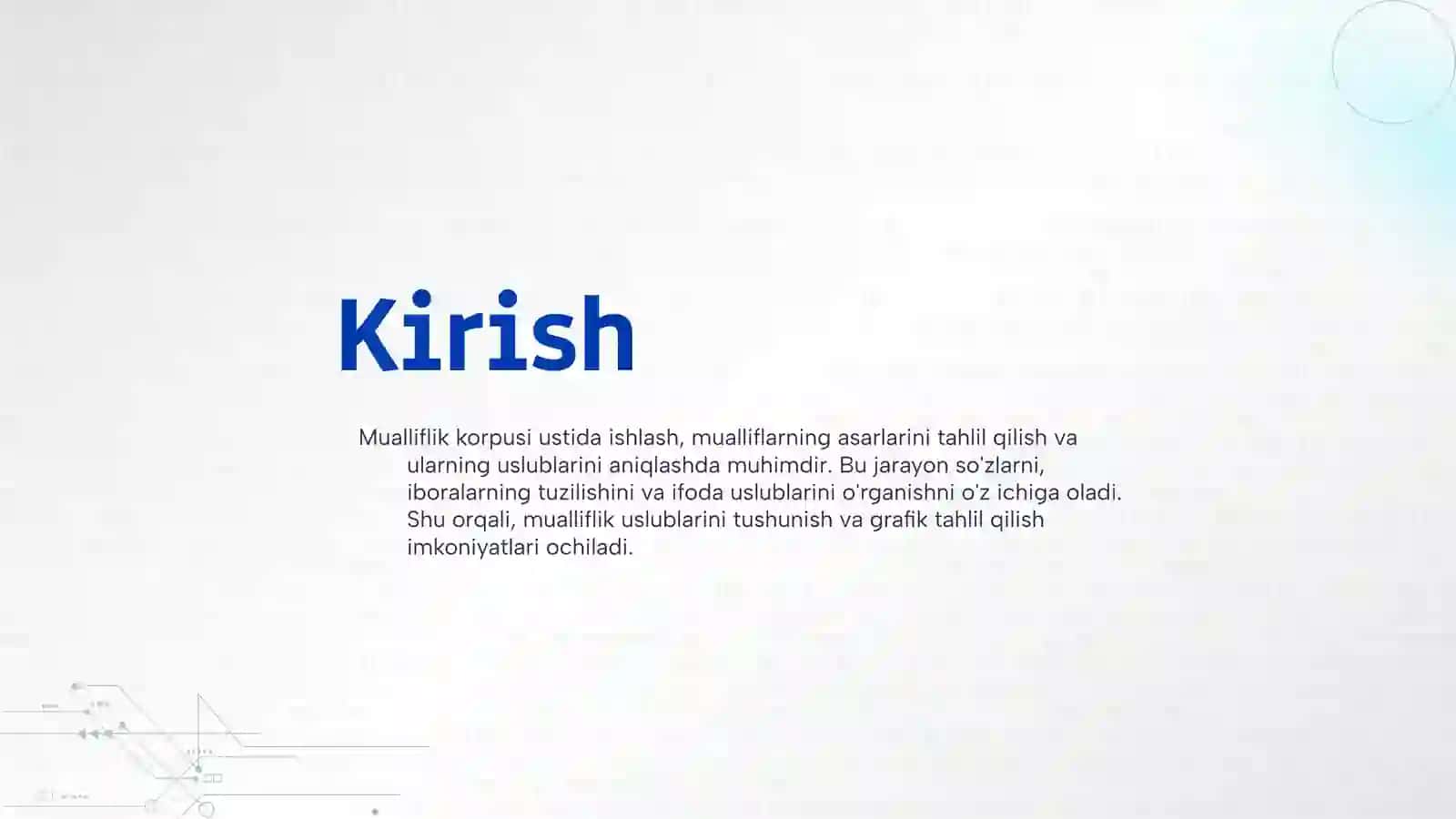 Mualliflik korpusi ustida ishlash 3