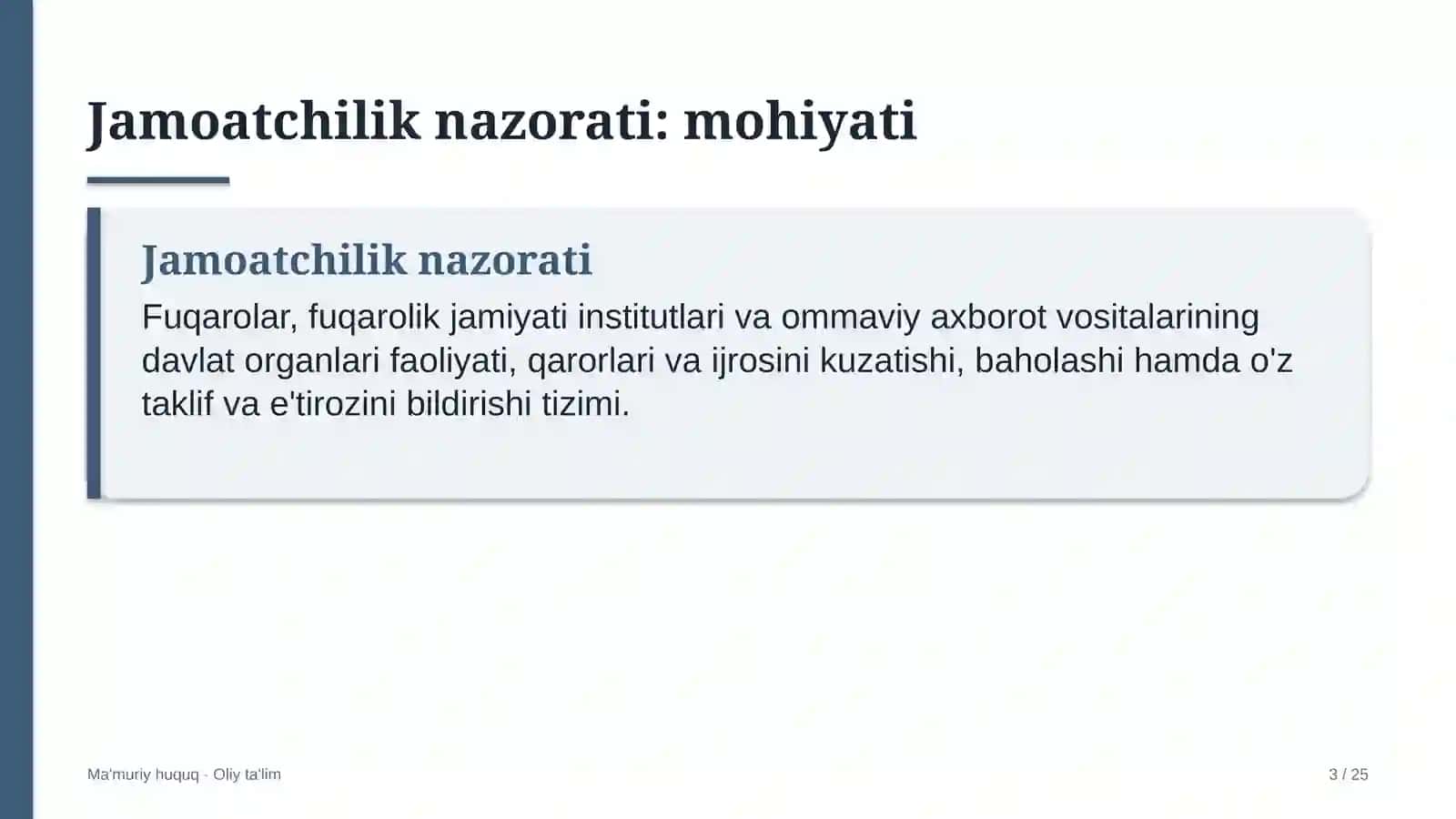 Jamoatchilik nazorati: mohiyati 3