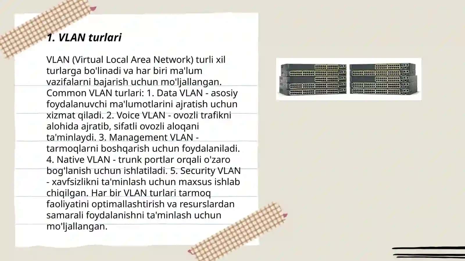 VLAN turlari 3