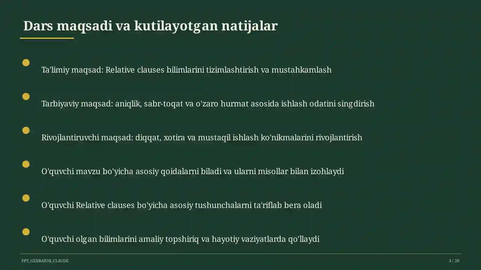 Relative clauses (10-sinf) 3