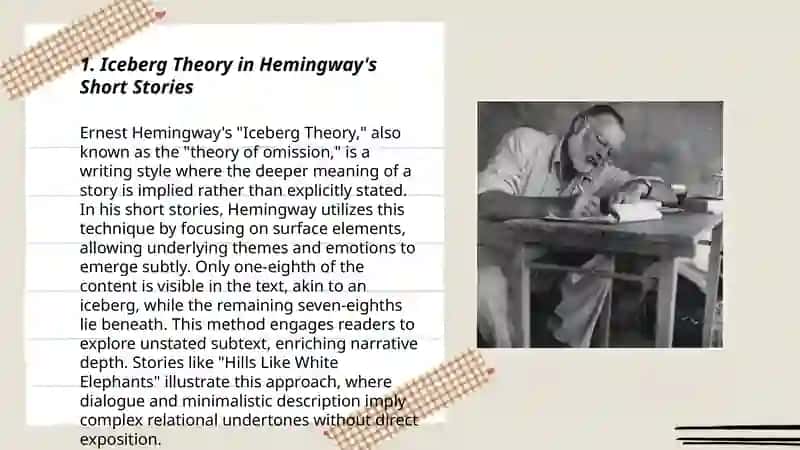 Ernest Hemingway’s short stories 3
