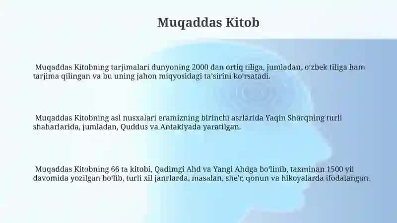 Muqaddas Kitob 3