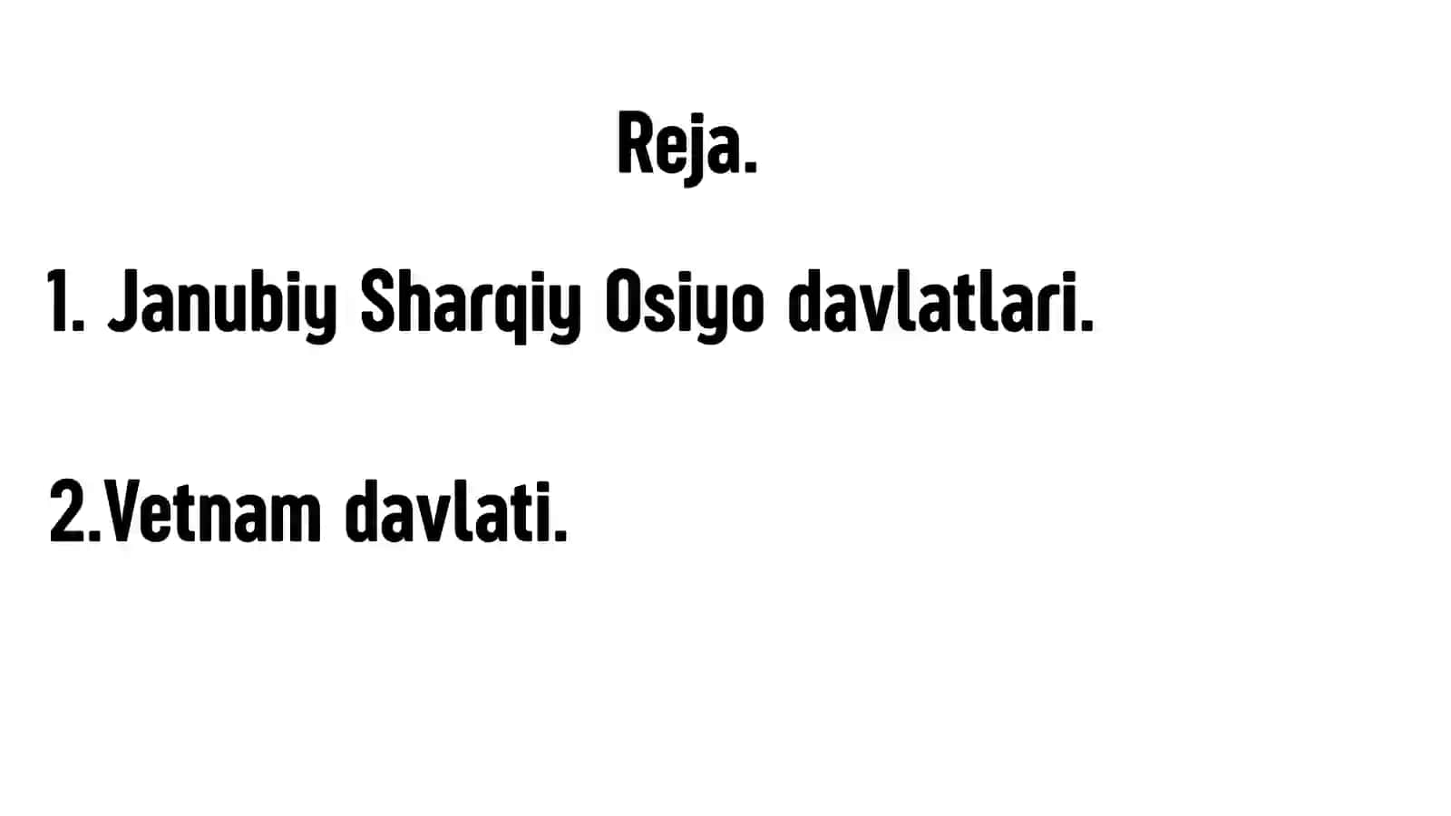 Janubiy Sharqiy Osiyo mamlakatlari 3