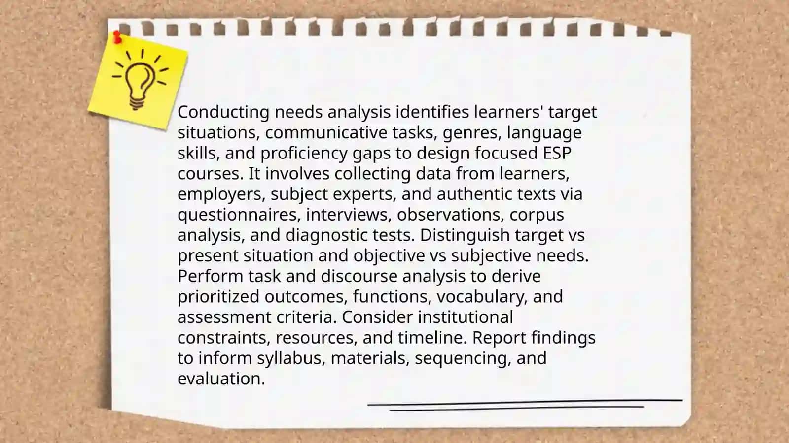 Steps in ESP course design 3