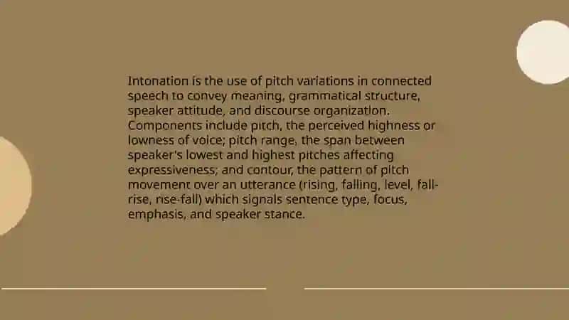 Intonation and its functions 3