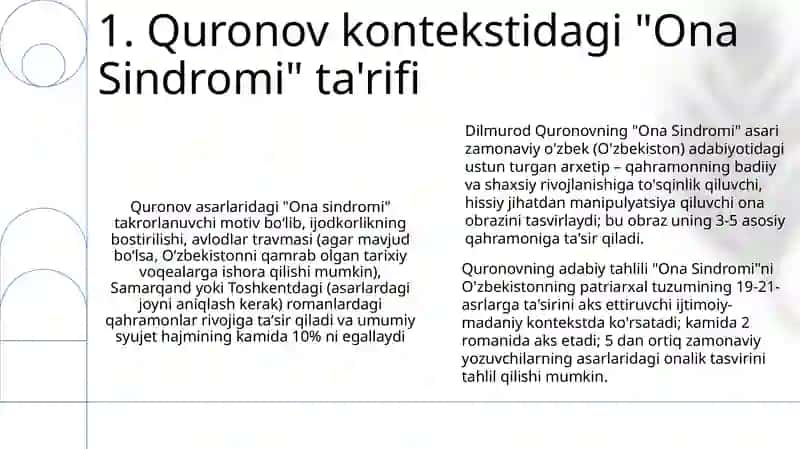 Ona Sindromi Tahlili 3