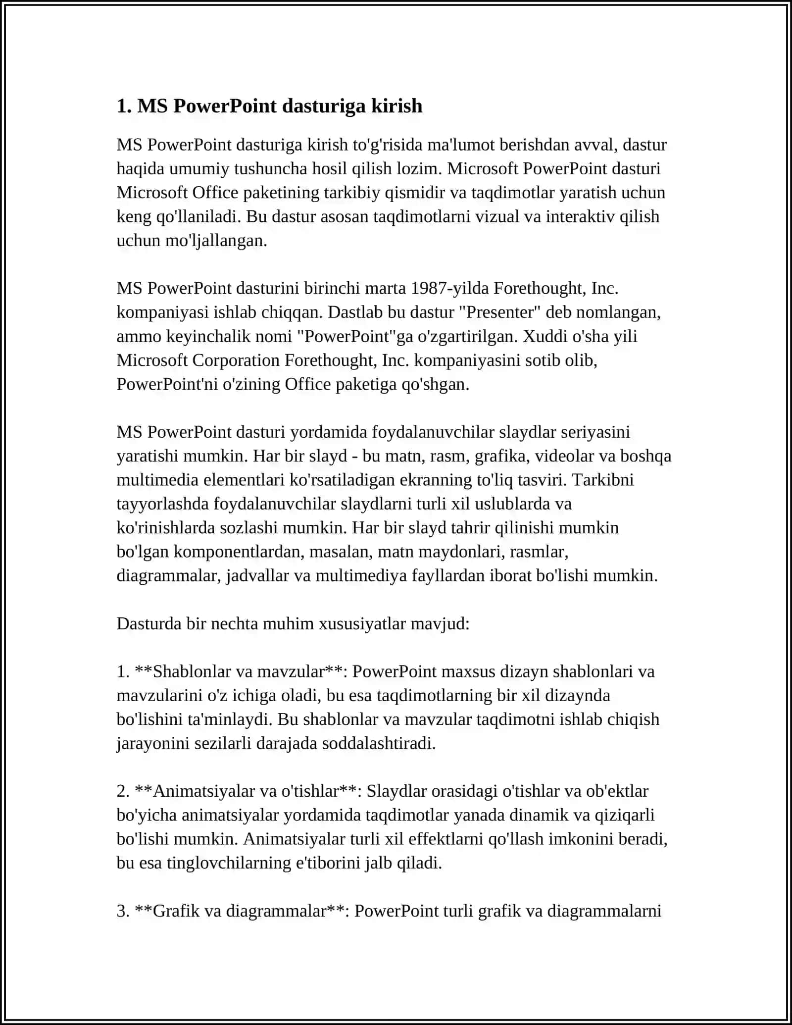 MS POVER POINTDA IMKONIYATLARI 3