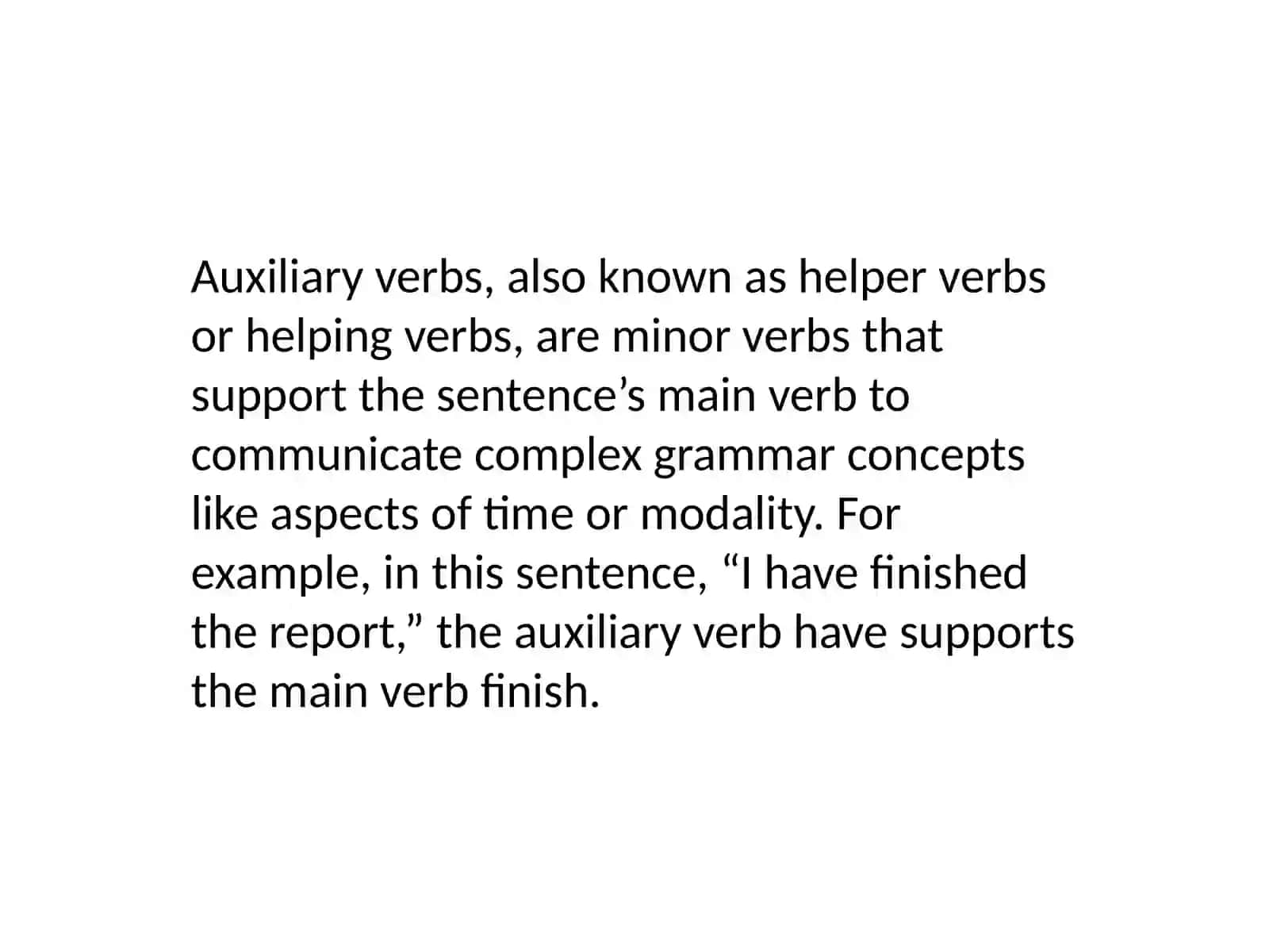 Auxiliary verbs 3