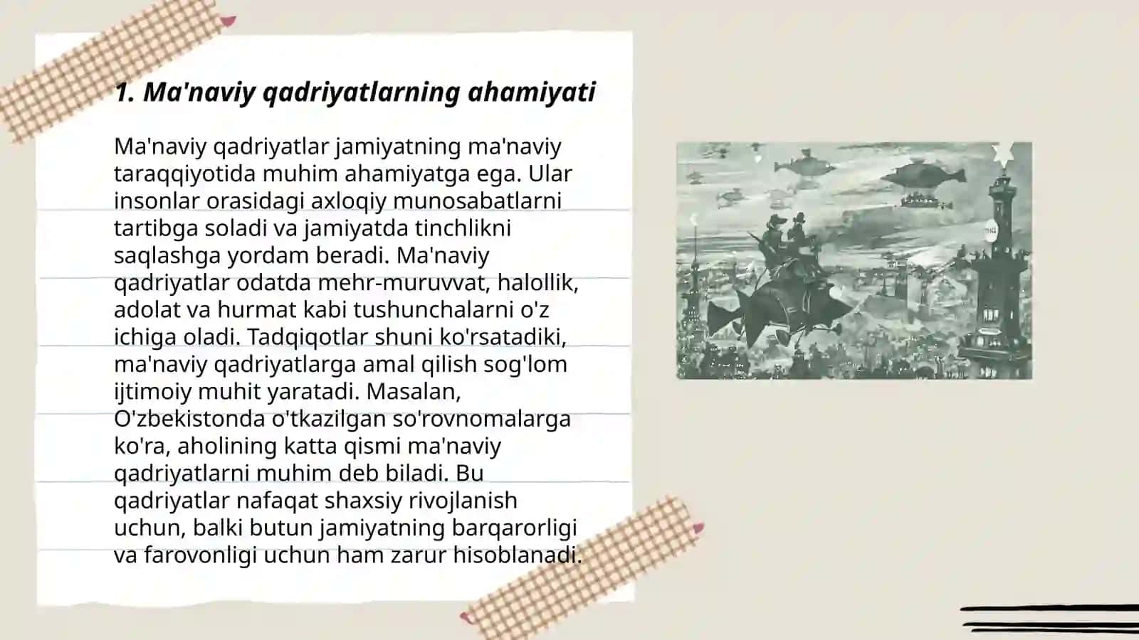 Ma'naviy - Axloqiy tarbiya, ekologik va estetik tarbiya 3