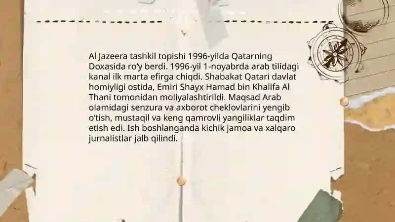 Al Jazeera tarixi va tashkil topishi 3