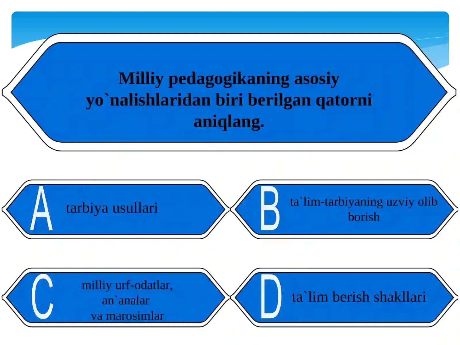Pedagogikaning milliy asosi nima? 3