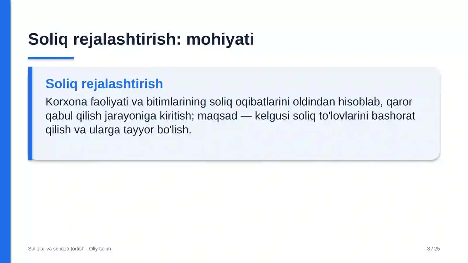 Akusherlik va ginekologiyada soliq rejalashtirish 3