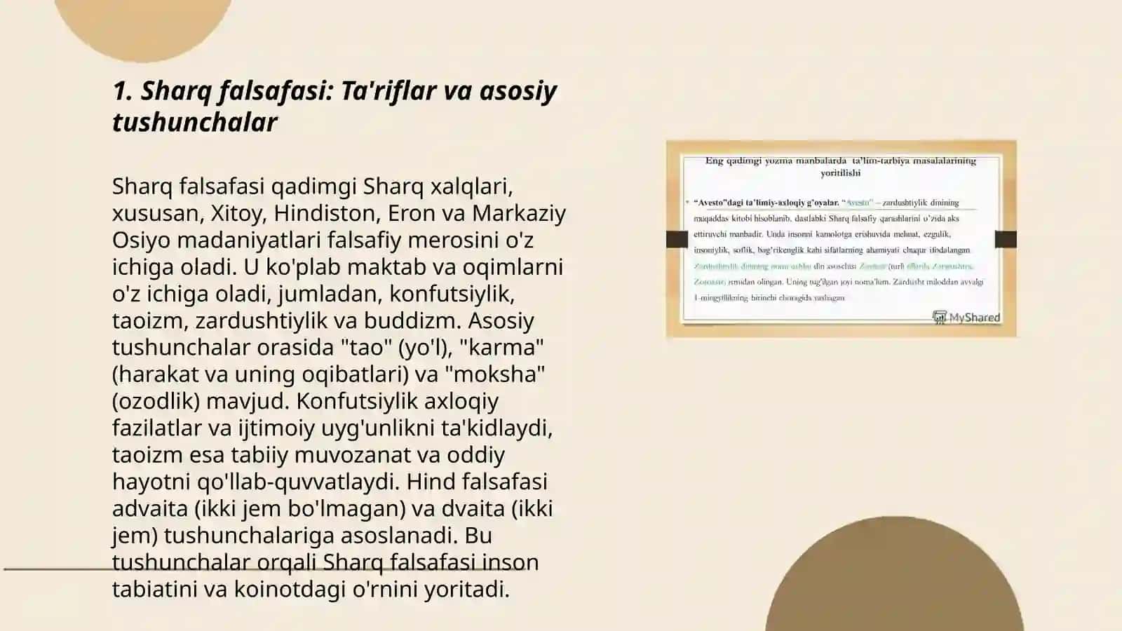 Falsafaning mohiyatiga oid Sharq va Gʻarb mutafakkirlari taʼriflarini tasniflash 3