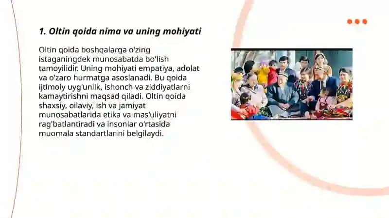 Oltin qoida asosida yashash 3