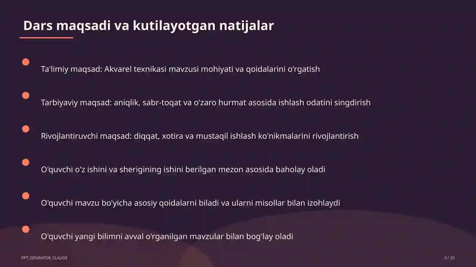 Akvarel texnikasi (5-sinf) 3