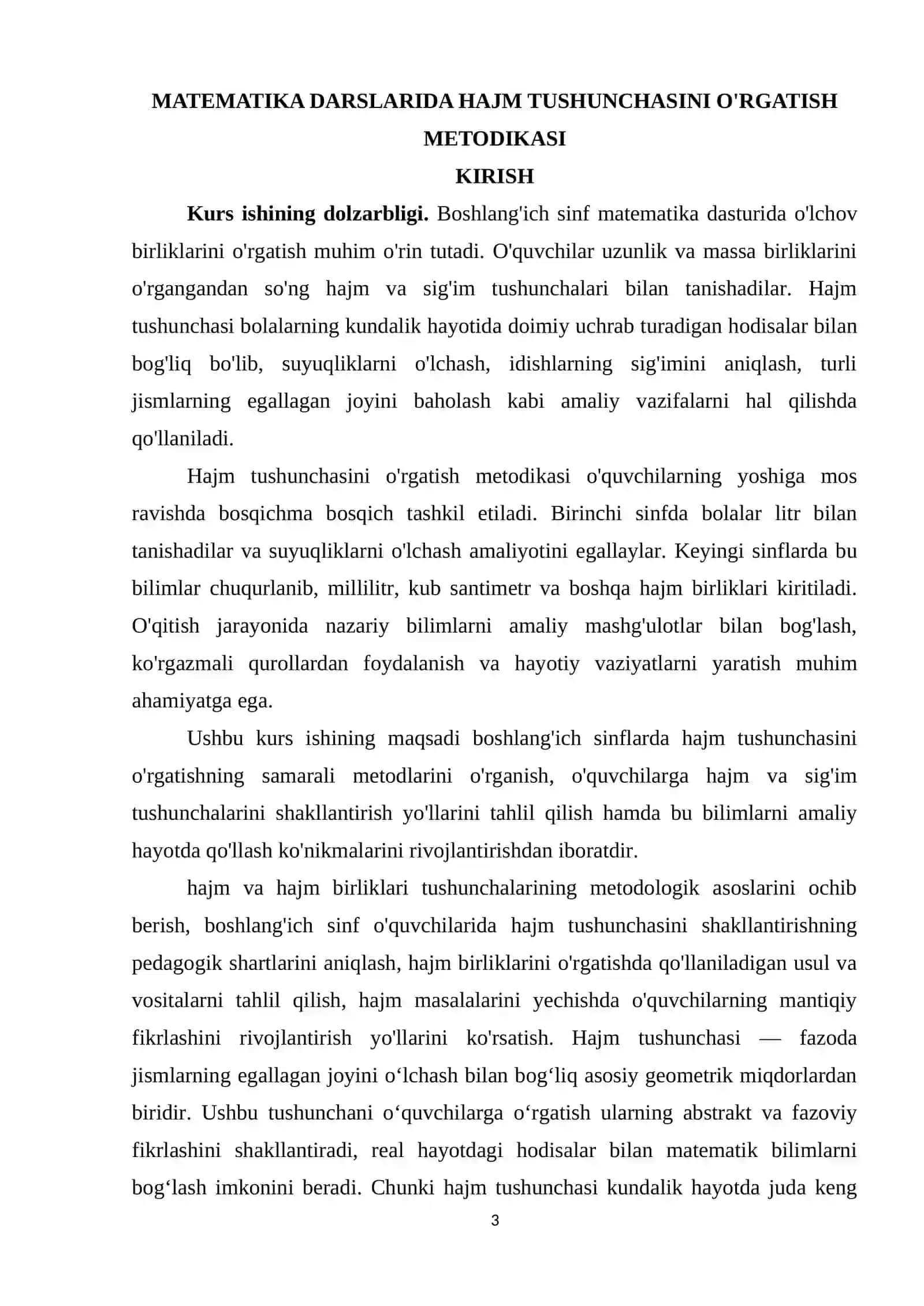 Matematikada o’qitish metodikasi 3