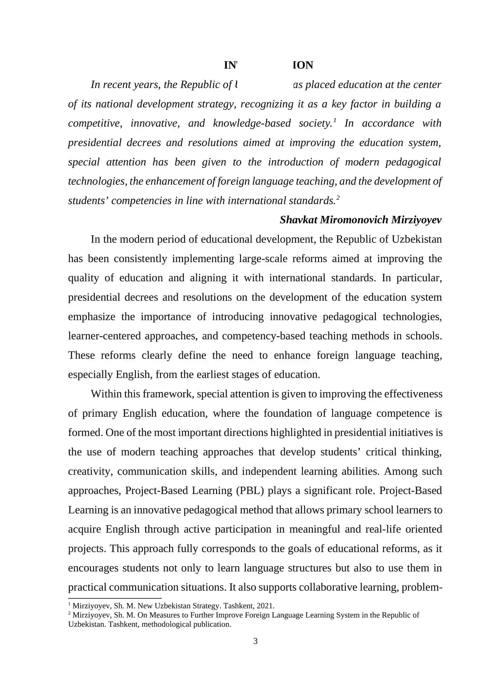 Project-Based Learning in Primary English Education 3