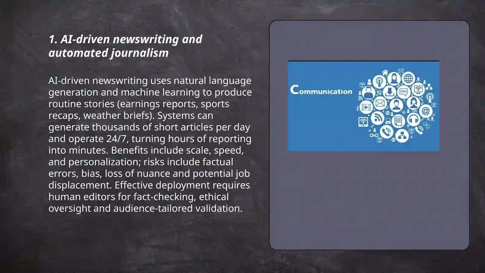 AI-driven newswriting and automated journalism 3