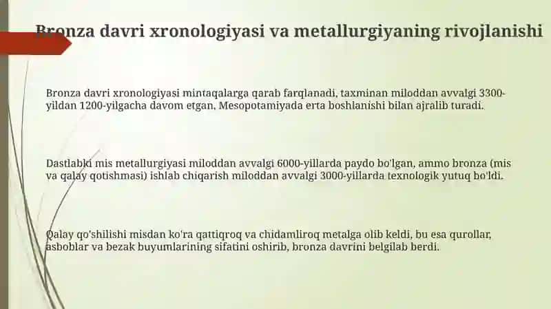 Bronza davri tarixi 3