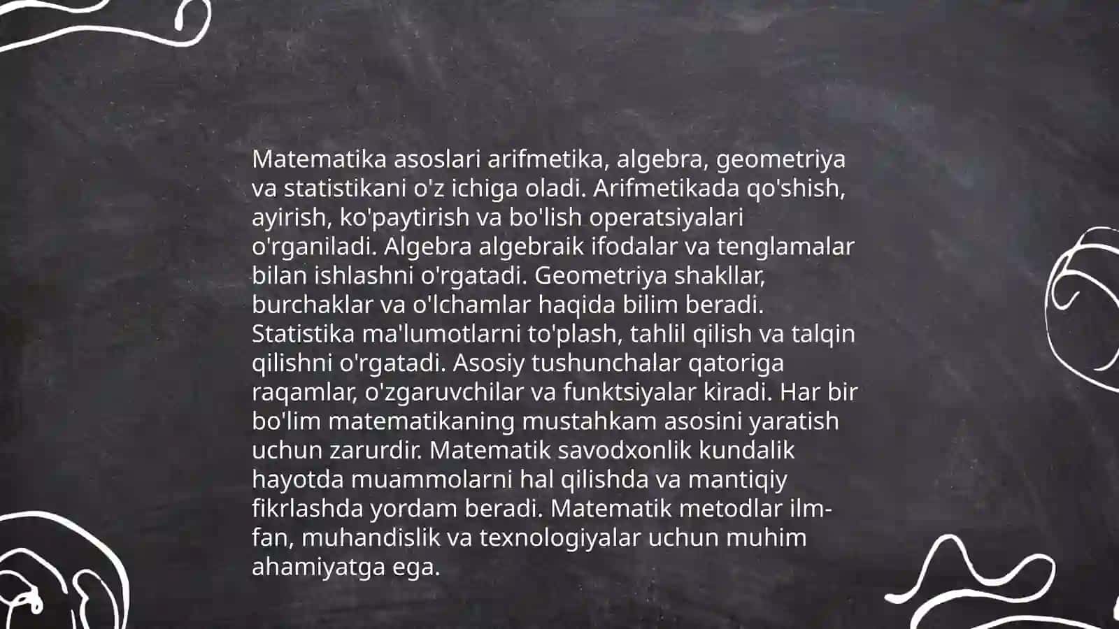 Matematika asoslari 3