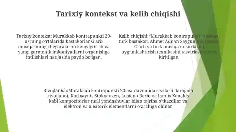 Murakkab Kontrapunkt 3