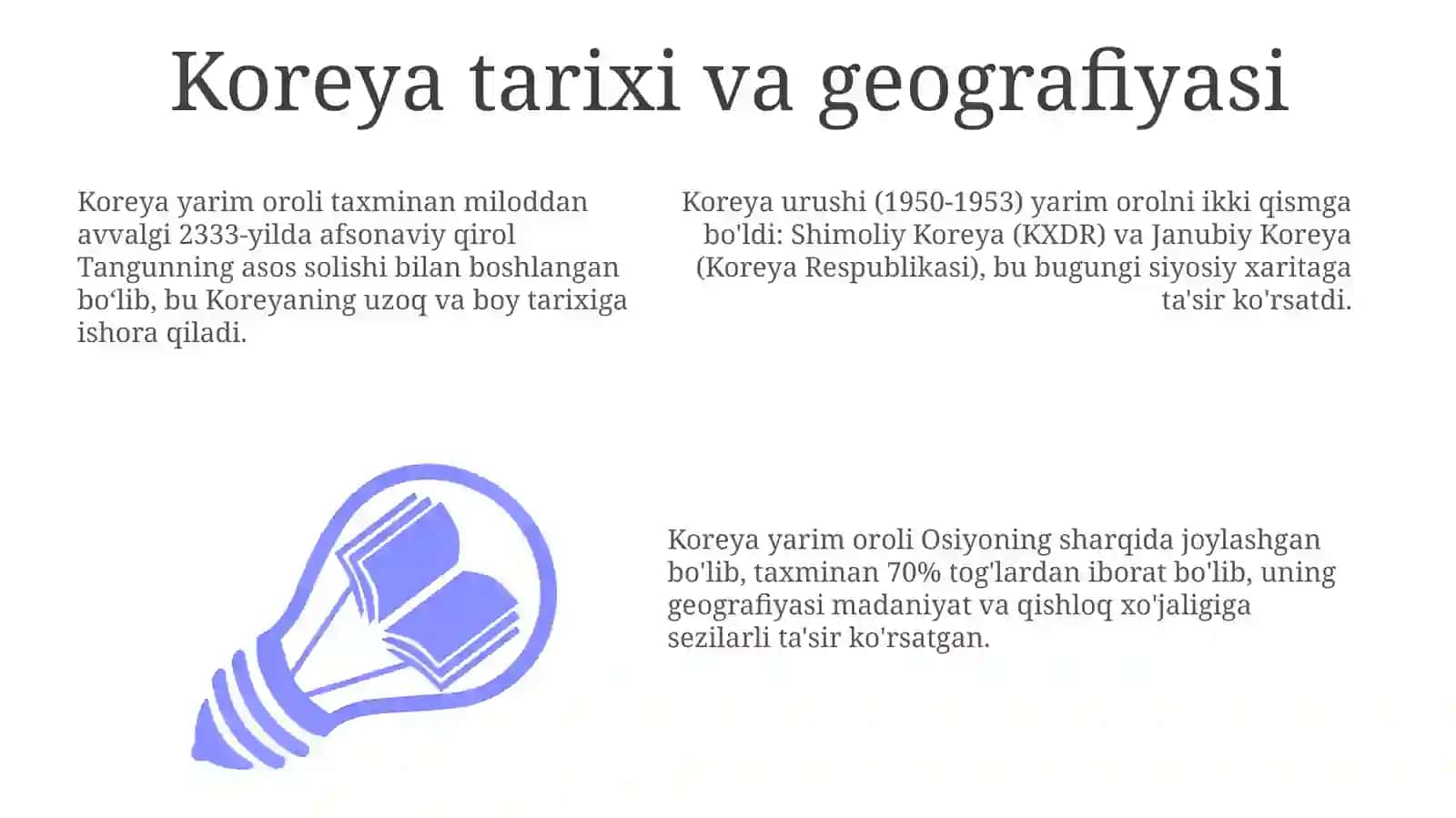 Koreya: Tarix va Geografiya 3