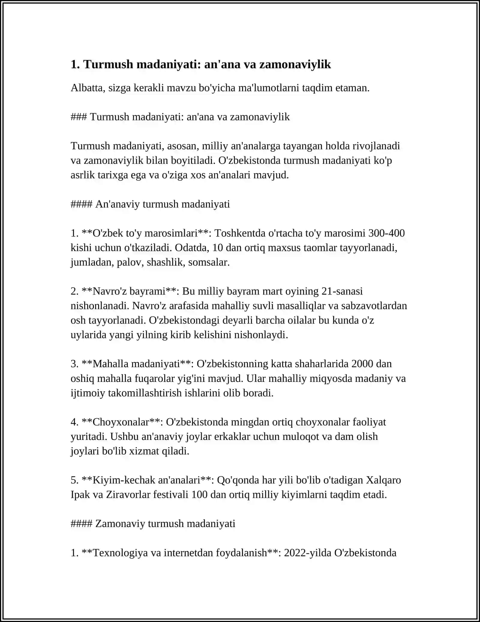 JAMOADA SALOM TURMUSH TARIZINI 3