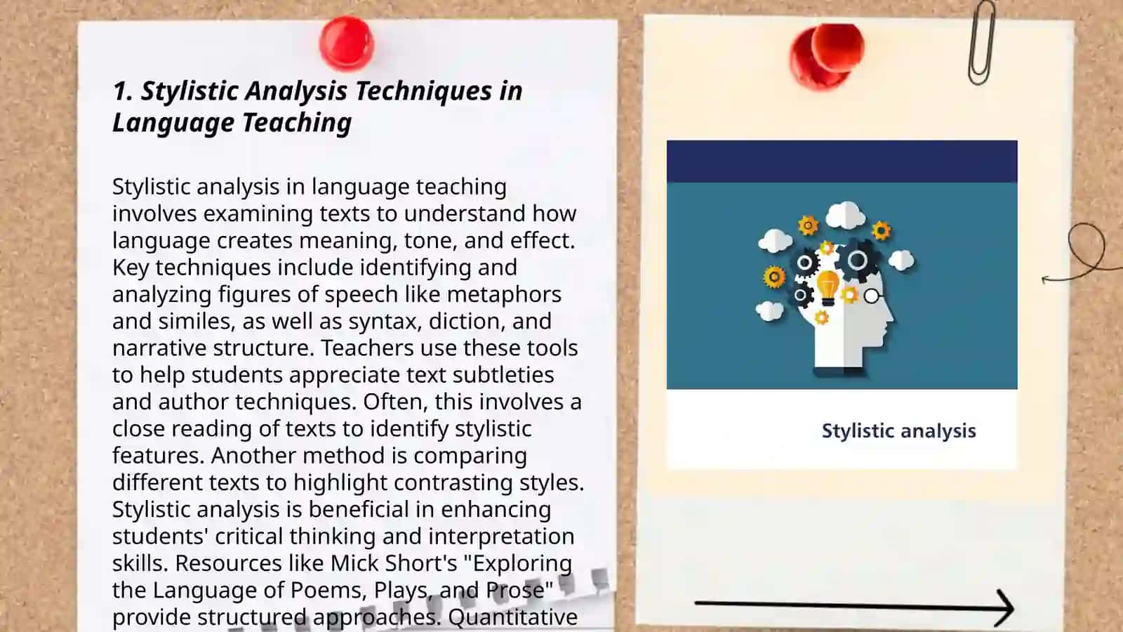 Applying stylistic analysis in language teaching 3