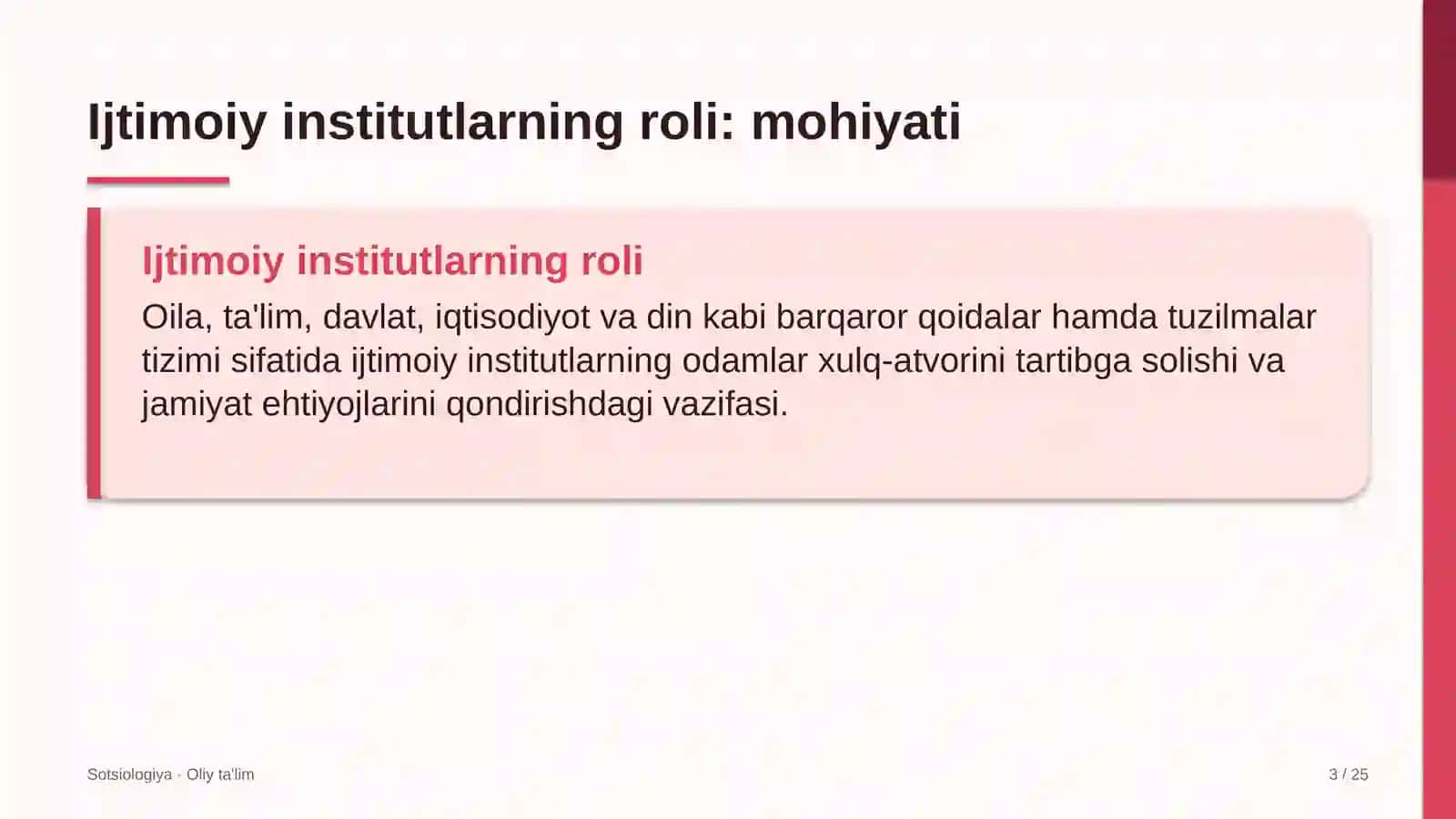 Xostellarda ijtimoiy institutlarning roli 3