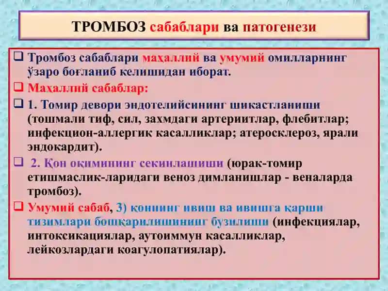 Тромбоз, эмболия, инфаркт 3