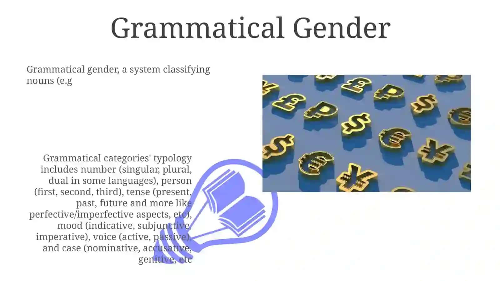 Typology of Grammatical Categories 3