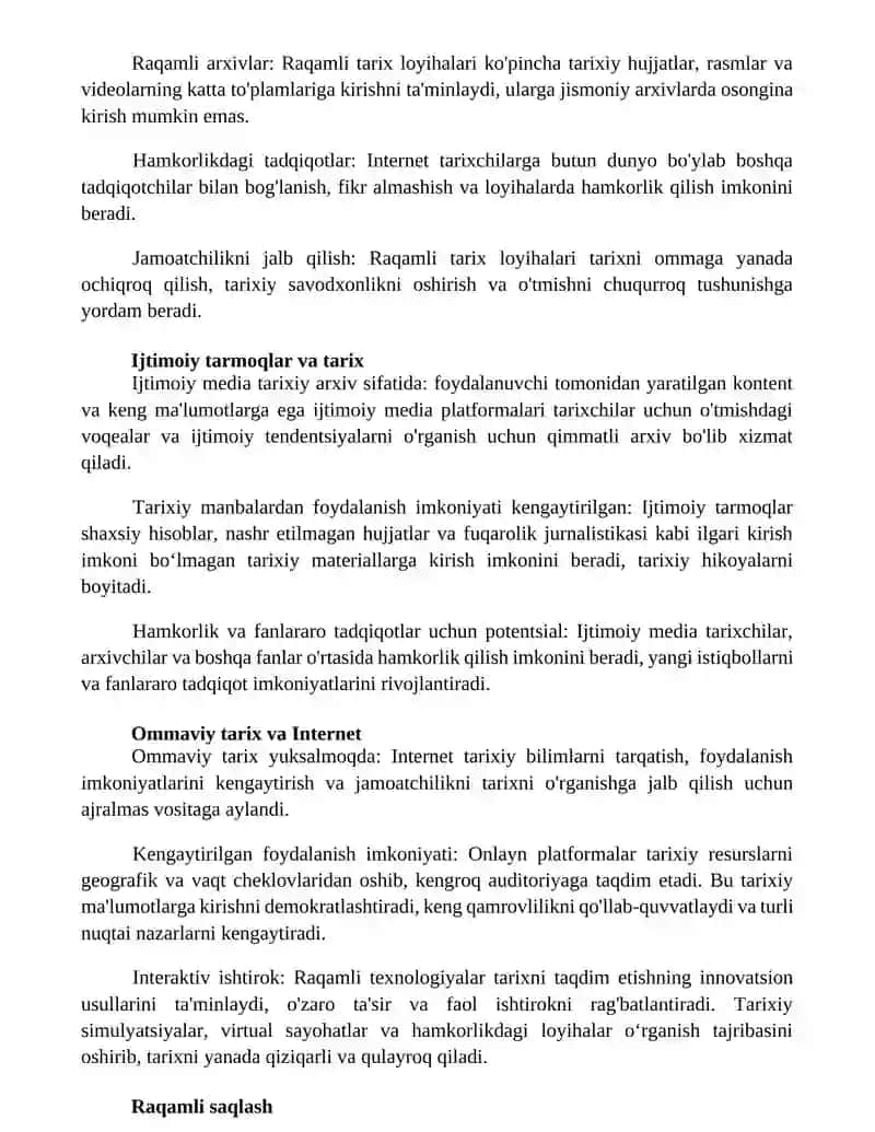 Internet Va Uning Tarixchi Uchun Imkoniyati 3