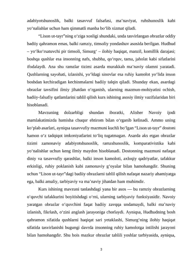 Lison ut-tayr dagi obrazlar tavsifi 3