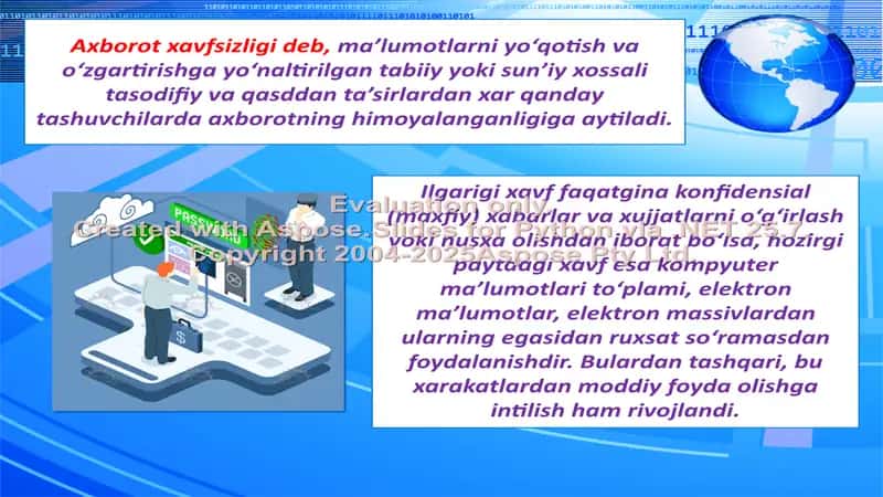 Axborot xavfsizligini taminlash 3