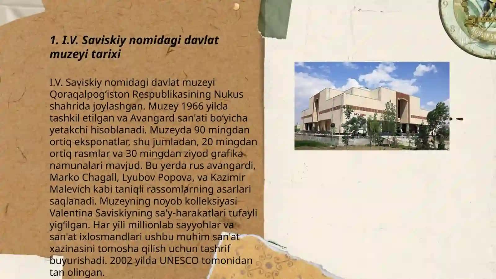 I.V. Saviskiy nomidagi davlat muzeyi 3