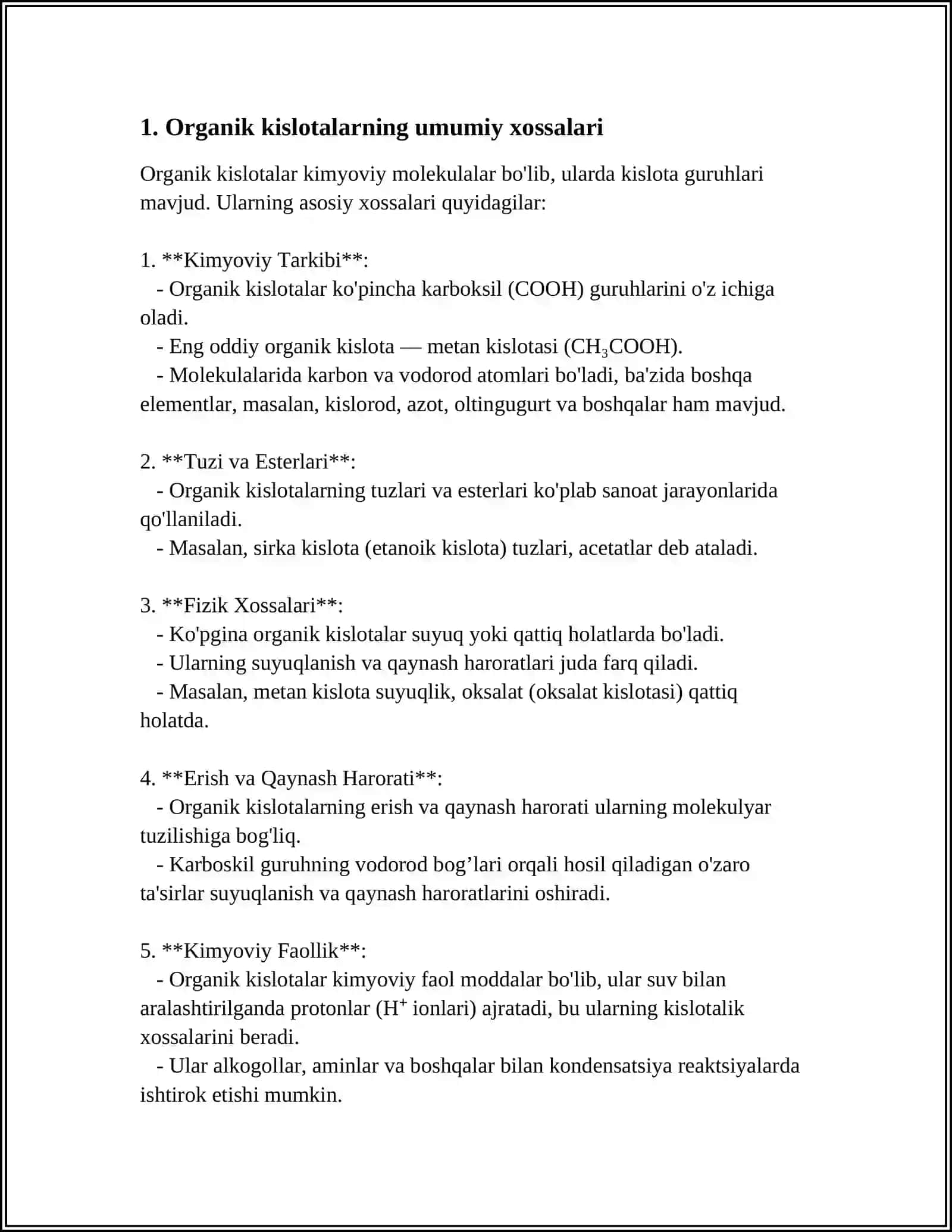 ORGANIK KISLOTALAR 3